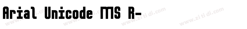 Arial Unicode MS R字体转换